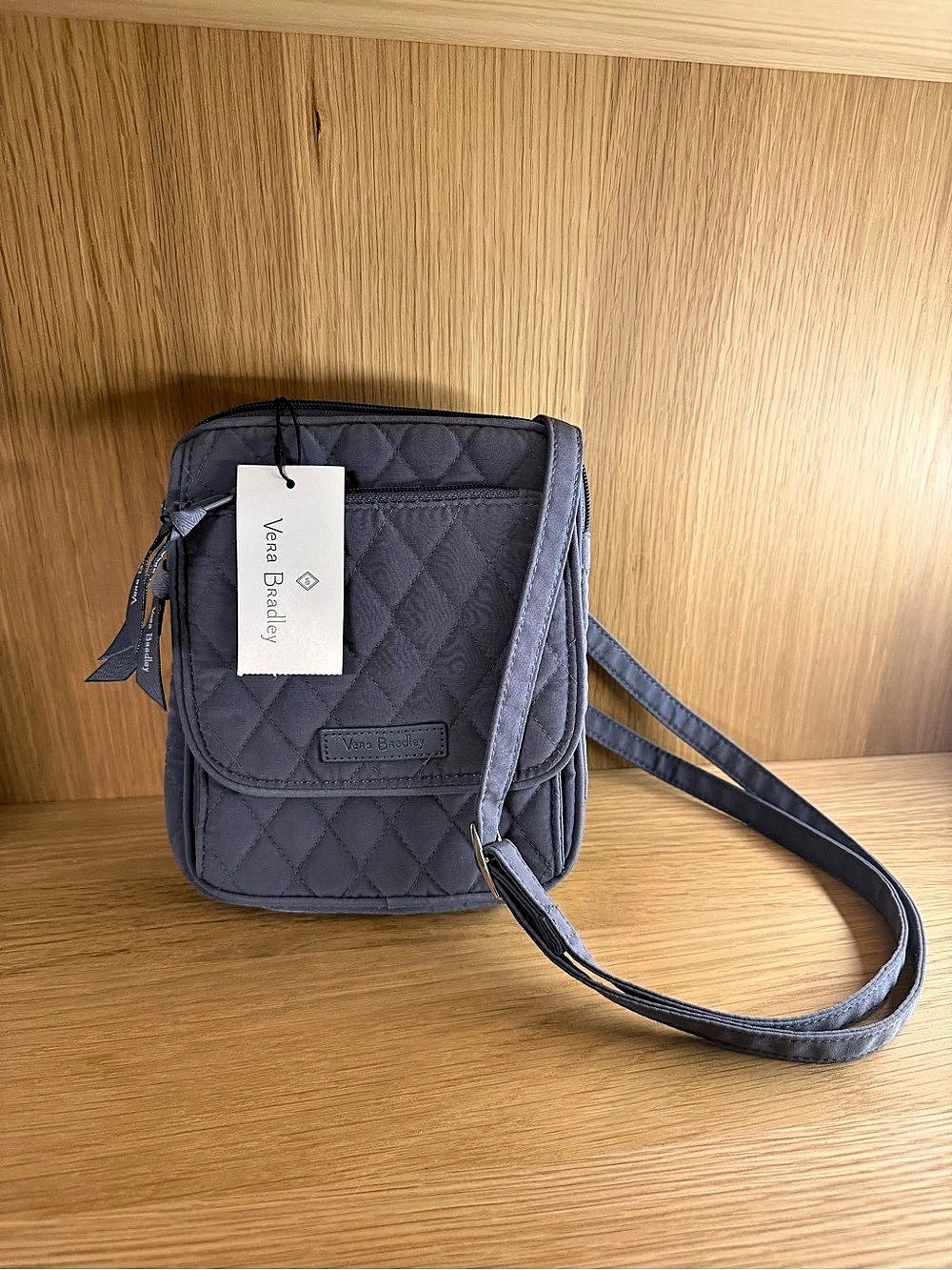 Vera Bradley RFID Mini Hipster Gray Crossbody